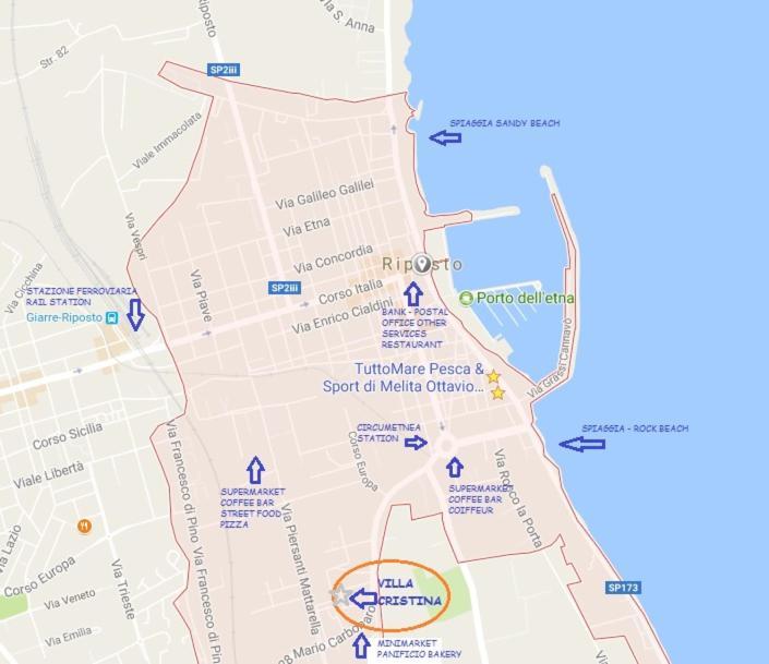 Via Pisa Hotel Riposto Bagian luar foto